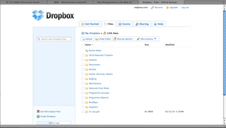Dropbox Web View